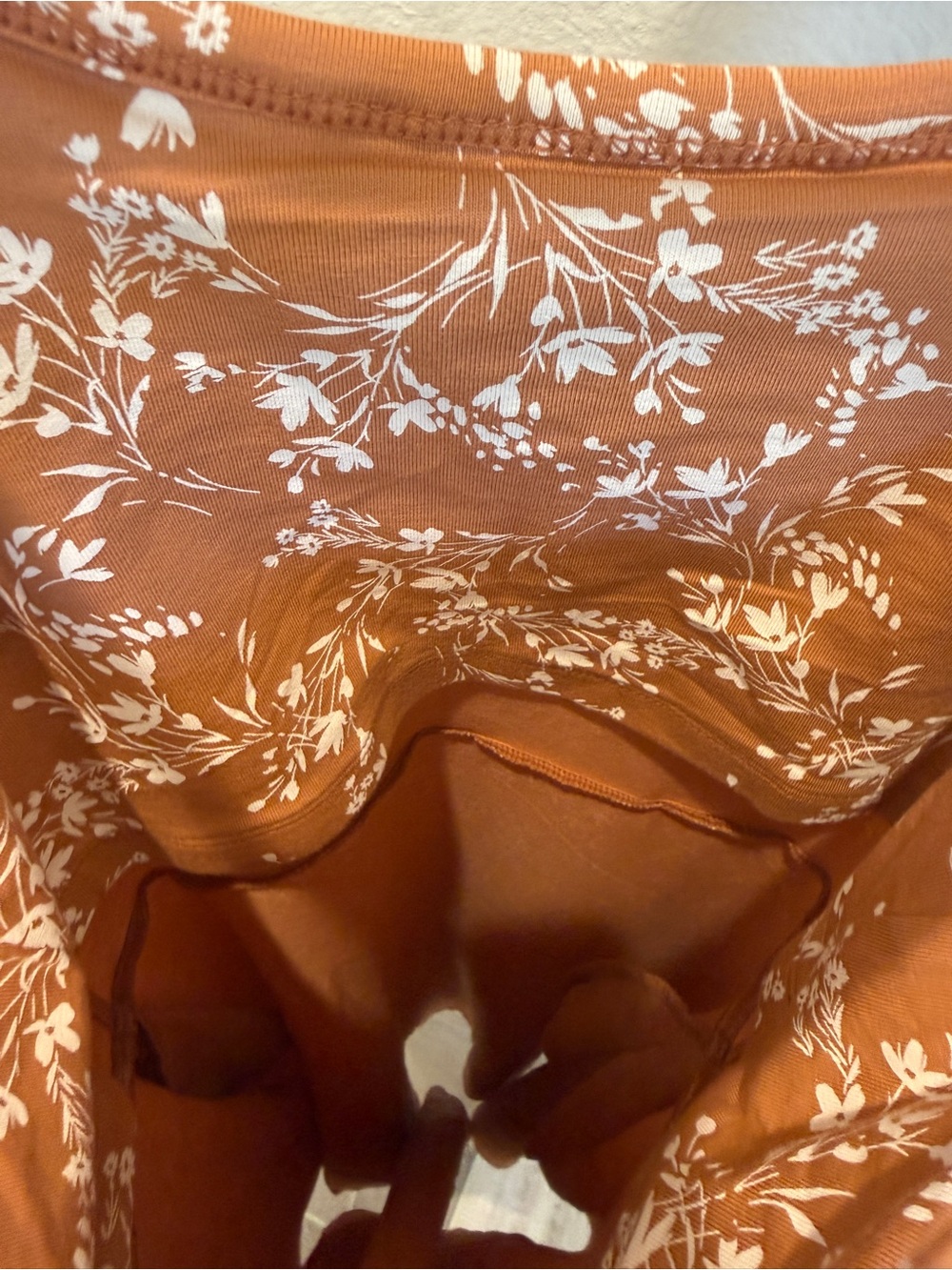 Pact Organic Rust Floral Dress Size Small - Picture 6 of 6